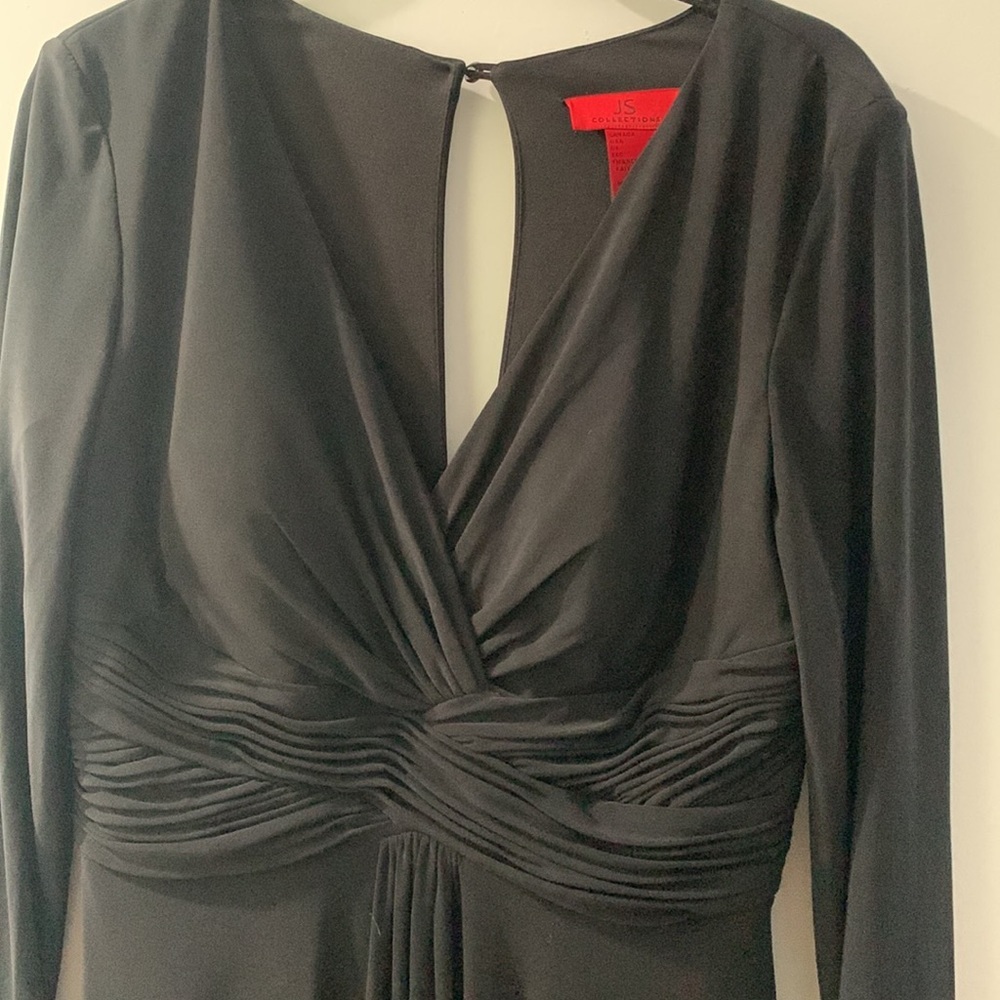JS collection black formal maxi dress size 8